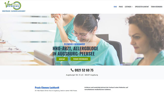 Homepage von der Werbeagentur Augsburg/Bayern